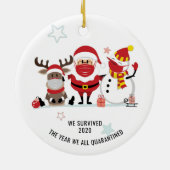 2020年生き延び記念号を検疫 セラミックオーナメント (裏面)