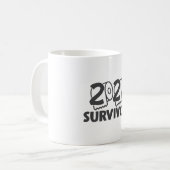 2020年生存者コロナウおもしろいイルスミーム コーヒーマグカップ (正面左)