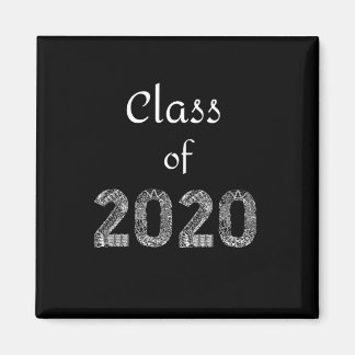 2020年白文字マグネットのクラス マグネット