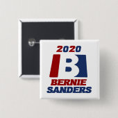 2020年社長兼Bernie Sanders 缶バッジ (正面&裏面)