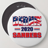 2020年社長兼Bernie Sanders 缶バッジ (正面&裏面)