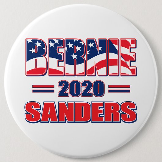 2020年社長兼Bernie Sanders 缶バッジ (正面)
