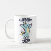 2020年素晴らし以来 – Unicorn子供の誕生日 コーヒーマグカップ (左)