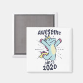 2020年素晴らし以来 – Unicorn子供の誕生日 マグネット (正面/裏面)