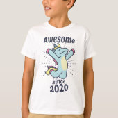2020年素晴らし以来 – Unicorn子供の誕生日 Tシャツ (正面)