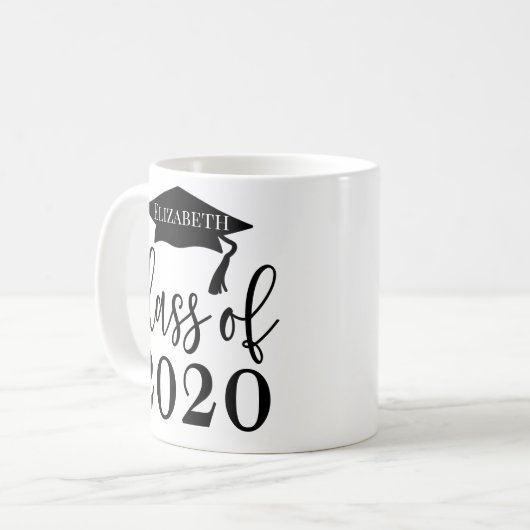 2020年記念パーソナライズされた種 コーヒーマグカップ (正面左)