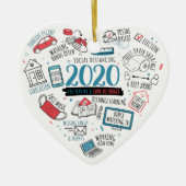 2020年記念・検疫学距離 セラミックオーナメント (正面)