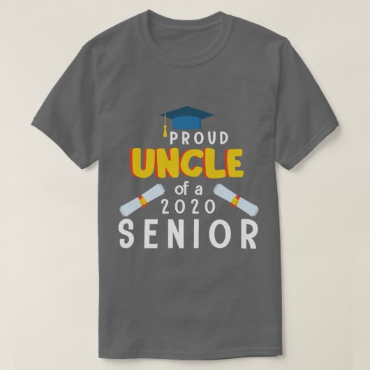 2020年誇りを持った先輩の叔父がNieを卒業 Tシャツ (デザイン正面)
