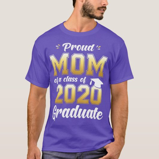 2020年誇りを持った卒業シャツ20クラスのママ Tシャツ (正面)