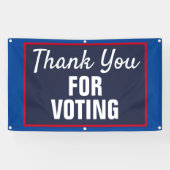 2020年選挙に対して有難う 横断幕 (横)