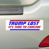 2020年選挙結果トランプ大統領失ったは認めた バンパーステッカー (車上)