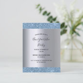 2020年銀色の大みそかパーティの招待状 シーズンポストカード (スタンド正面)