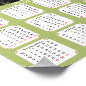 2020年馬のカレンダー ～ ポスター (角)