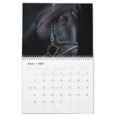 2020年馬好き暦-動物用オフィス暦 カレンダー (3月 2027)