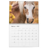 2020年馬好き暦-動物用オフィス暦 カレンダー (2月 2027)