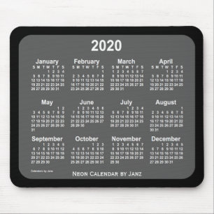 2020年黒炭カレンダー(Janz) マウスパッド