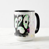 2020年1年の醜い動揺して美術と文字 マグカップ (正面右)