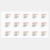 2020年1月以来の伝説 ラベル (シート)