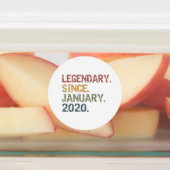 2020年1月以来の伝説 ラベル (貼付)