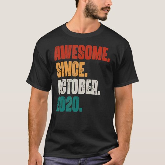 2020年10月2日素晴らし生以来2歳 Tシャツ (正面)