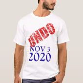 2020年11月3日大統領の選挙区の被害取消 Tシャツ (正面)