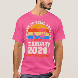 2020年2月 3歳の釣り好き 3歳の誕生日 Tシャツ
