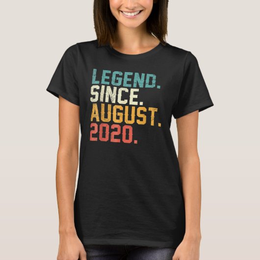2020年2誕生日威厳がある以来2年の伝説 Tシャツ (正面)