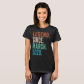 2020年3月以来3歳の誕生日レジェンド Tシャツ (正面フル)