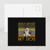 2020年8月のグレートピレネーズ犬との誕生日 ポストカード (正面/裏面)