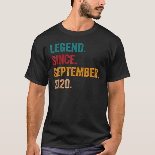 2020年9月2日誕生から2年前の伝説 Tシャツ (正面)