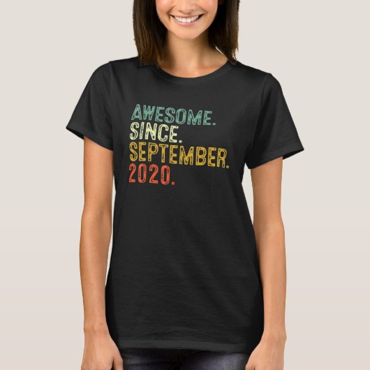 2020年9素晴らし月2日誕生 Tシャツ (正面)