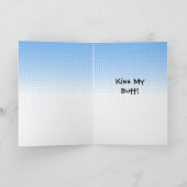 2020年、ばいばい！面白い新年のメッセージ カード (内部)