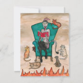 2020年 クランプスと子猫たち ノートカード (正面)