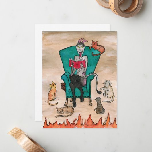 2020年 クランプスと子猫たち ノートカード (正面/裏面インサイチュ)