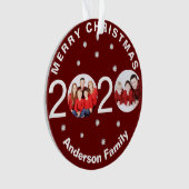 2020年 コロナ禍のクリスマスツリー オーダーメイド オーナメント (正面)