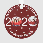 2020年 コロナ禍のクリスマスツリー オーダーメイド オーナメント (裏面)