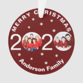 2020年 コロナ禍のクリスマスツリー オーダーメイド オーナメント (正面)