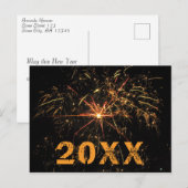 2020年 メッセージ付 お祭り 花火 シーズンポストカード (正面/裏面)