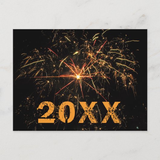 2020年 メッセージ付 お祭り 花火 シーズンポストカード (正面)