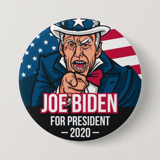 2020年 大統領 ジョー・バイデン 缶バッジ (正面)