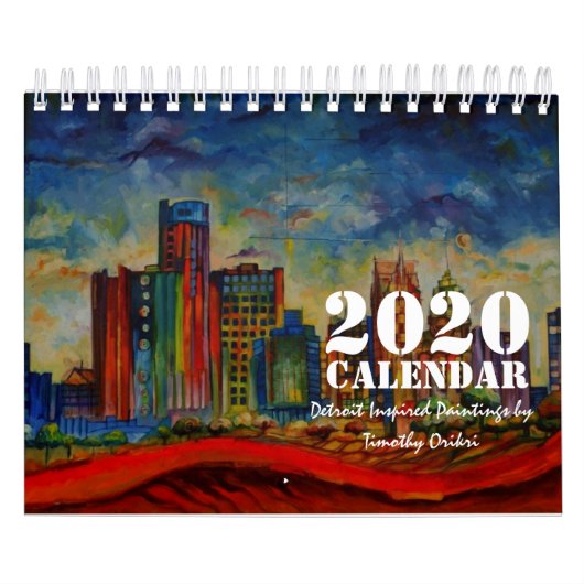 2020年(2020刺激を受けた年)絵画 カレンダー (カバー)
