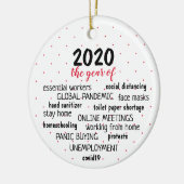 2020年COVID 19の年 セラミックオーナメント (左)
