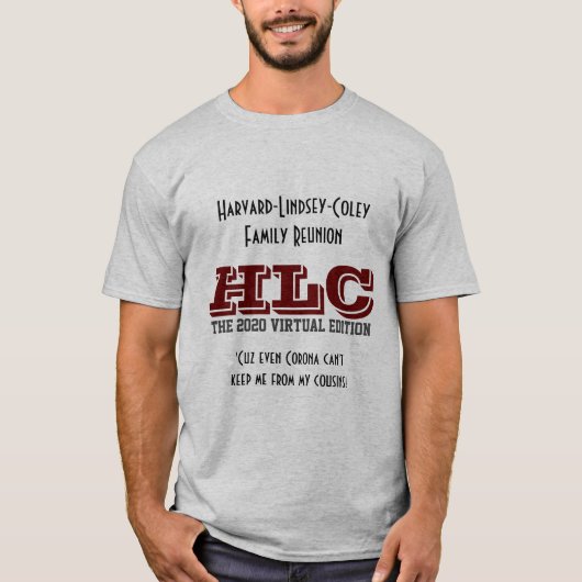 2020年HLC懇親会メンズティー Tシャツ (正面)
