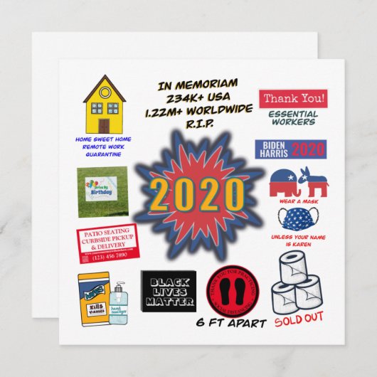 2020年Memoriam |クリスマス検疫 (正面/裏面)