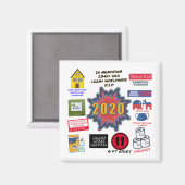 2020年Memoriam |クリスマス検疫 マグネット (正面/裏面)