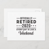 2020引退 面白い引退記念品 ポストカード (正面/裏面)