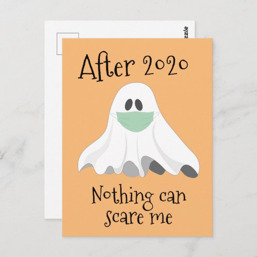 2020後は何も私を怖がらせることはできない幽霊 ポストカード (正面/裏面)