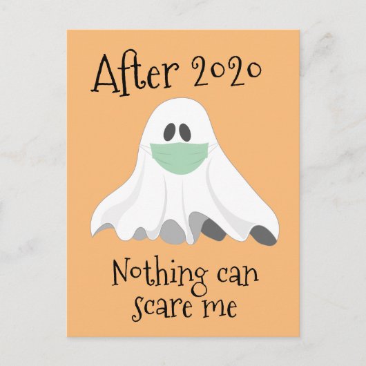 2020後は何も私を怖がらせることはできない幽霊 ポストカード (正面)