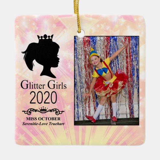 2020恋しく思年10月クリスマスツリー セラミックオーナメント (正面)