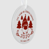 2020我々が滞在した年格言おもしろいCovid オーナメント (正面)